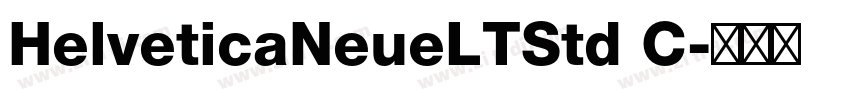 HelveticaNeueLTStd C字体转换